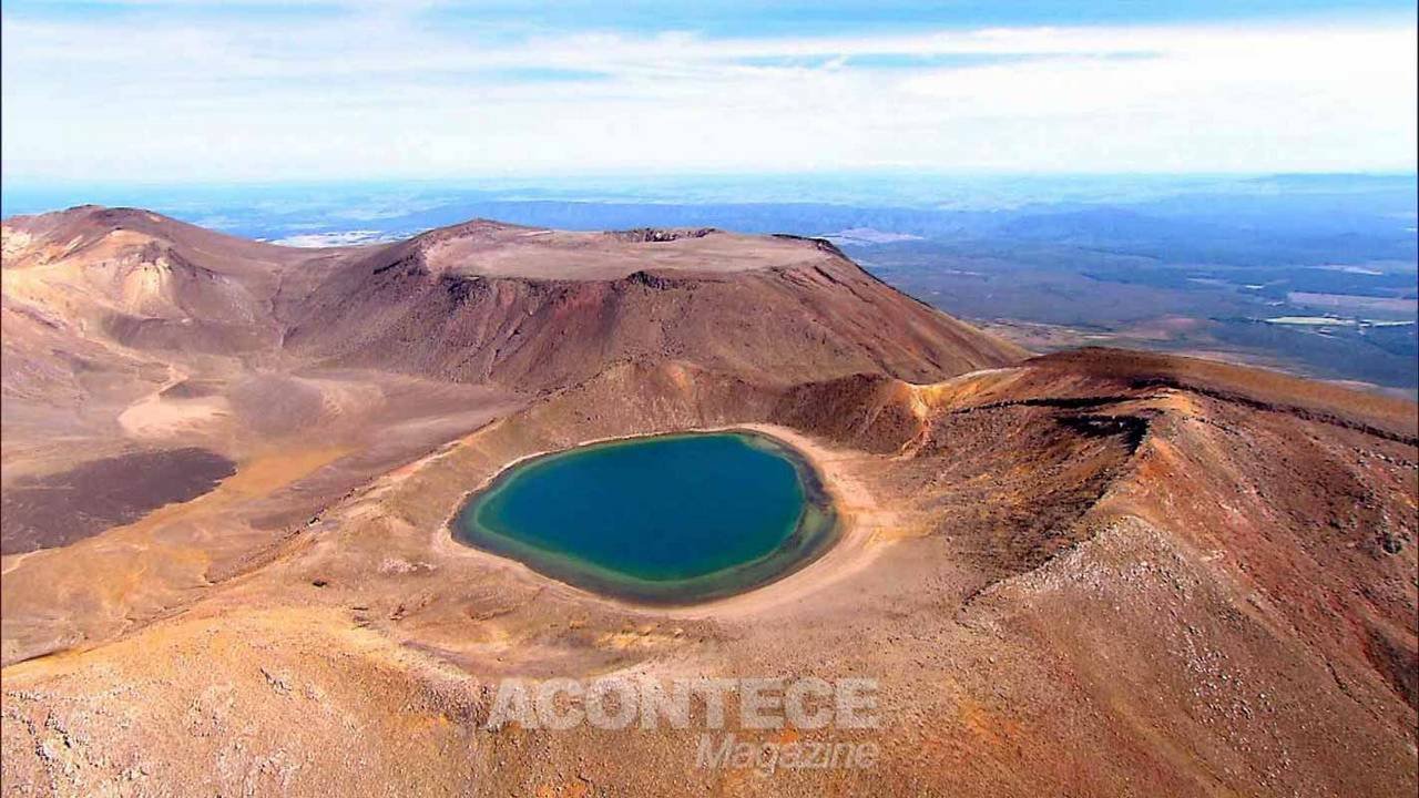Lago no Parque Tongariro