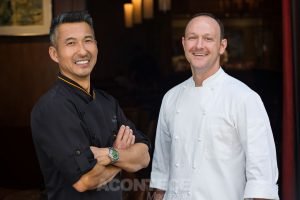 Chef Shuji Hiyakawa and Chef Alex Becker