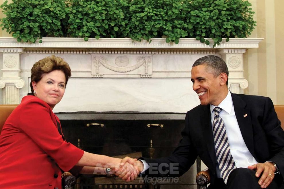 A presidente Dilma Roussef será recebida por Obama na Casa Branca