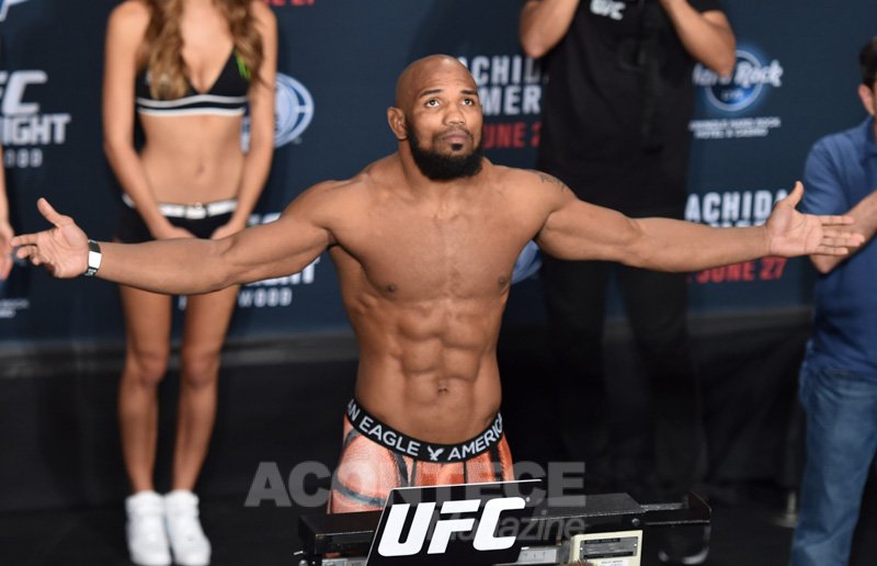 O cubano Yoel Romero que nocauteou o brasileiro Lyoto Machida no 3º round, esta foi a maior vitoria da carreira do cubano Yoel.