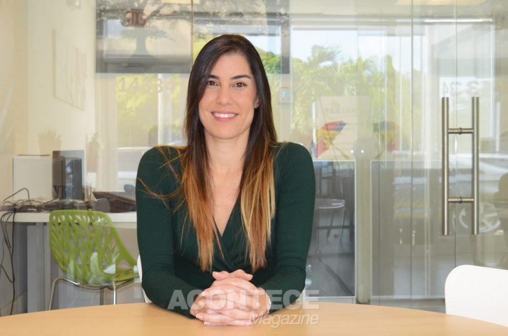 Karina Rocha é a gerente brasileira da TaxLeaf