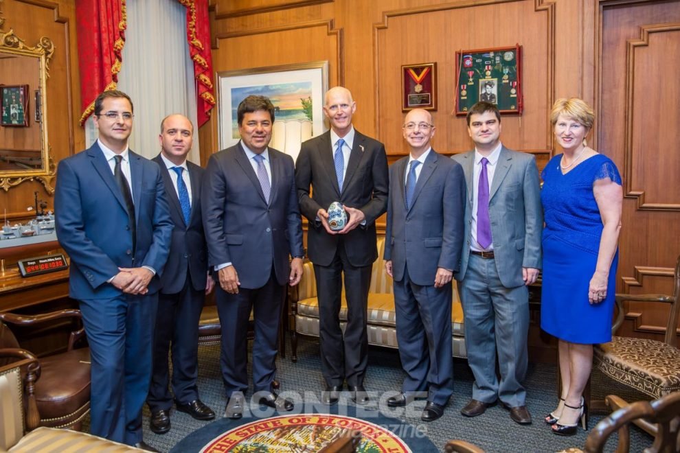 Ministro da Educação com Gov. Rick Scott