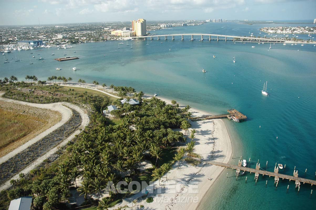 Peanut Island fica no meio do Porto de Palm Beach e é excelente para snorkeling - Foto:ThePalmBeaches