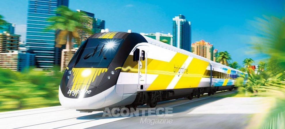 A nova linha de trem vai facilitar a vida de residentes que viajam de Miami a Orlando e também aos turistas