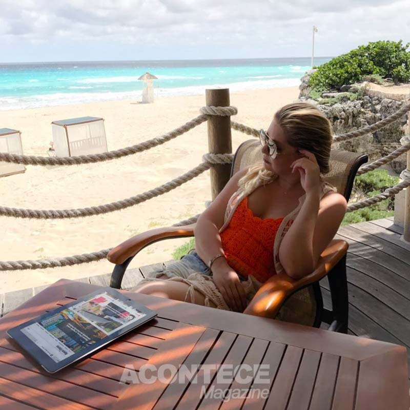 Por medo de alguma retratação por parte do ex-companheiro, Melissa está agora em Cancún - (Foto: Arquivo Pessoal)