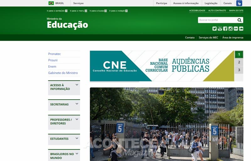 Portal do MEC lança aba "Brasileiros no Mundo"