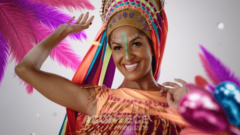 Erika Moura na vinheta do Carnaval Globeleza