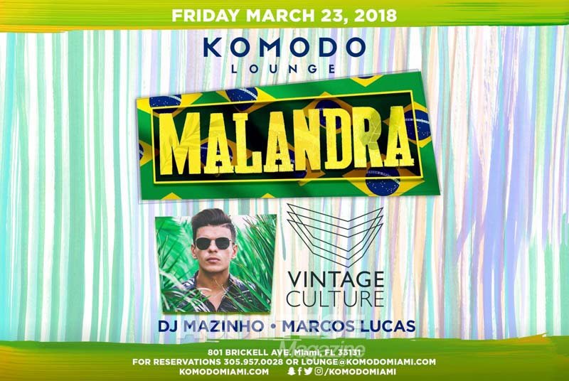 Balada MALANDRA em MIami com "Vintage Culture"