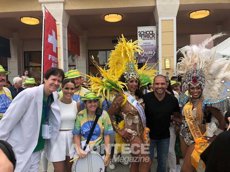 Fernanda Pontes com David Hilster, Diogo Nogueira e integrantes do Sambalá