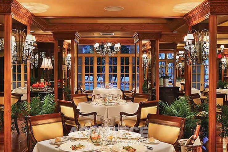 O premiado restaurante francês Palme d’Or fica no luxuoso hotel Biltmore em Coral Gables