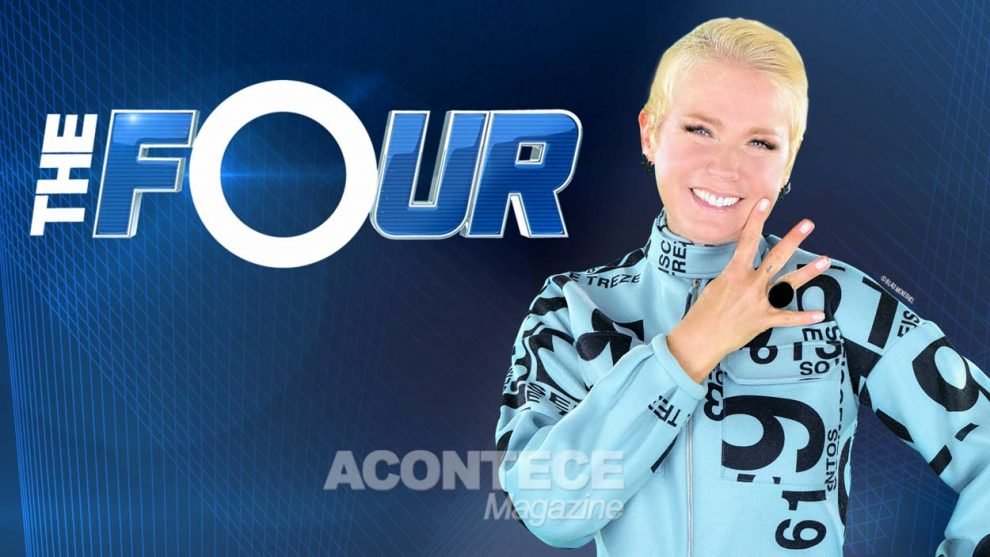 THE FOUR com a apresentadora: Xuxa Meneghel