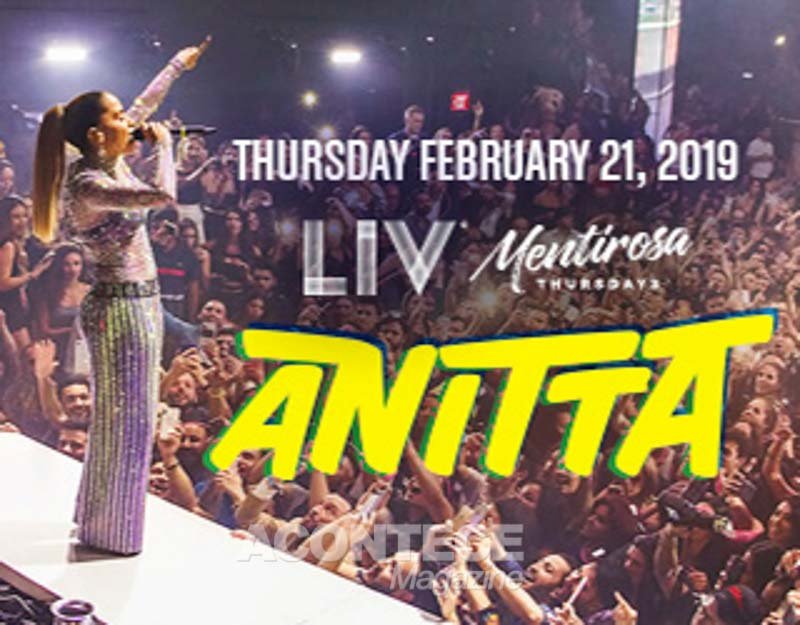 Anitta se apresenta na boate LIV