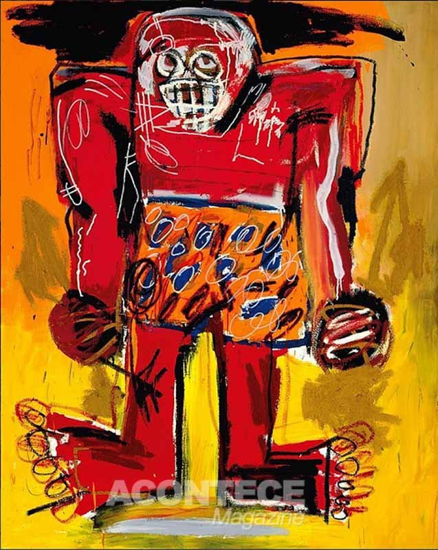 Obra de Jean-Michel Basquiat of Sugar Ray Robinson (1982) foi vendida devido a um post no Instagram supostamente por cerca de US$ 24 milhões