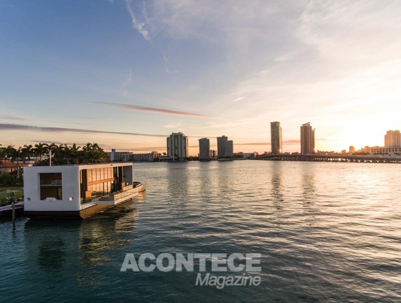 A casa flutuante ou “Livable Yatch” é uma realidade em Miami. É sustentável, autônoma, resistente a intempéries e furacões e flexível, podendo ancorar onde você desejar