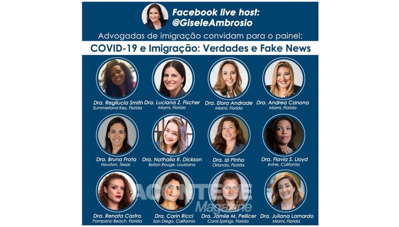 13 Advogadas de Imigração, no "Facebook Live”