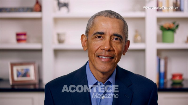 O ex-presidente Barack Obama fala durante o Graduate Together: America  Honors the High School Class of 2020