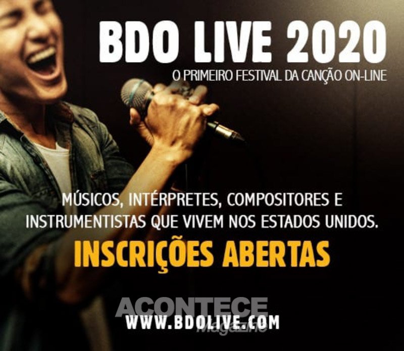 Personalidades do mundo artístico apoiam o BDO Live Song Festival